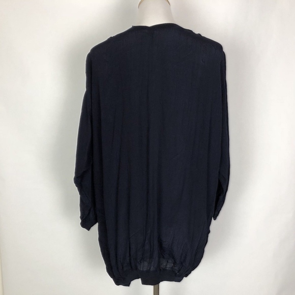VTG LA MAISON BLU Embroidered Long Blouse Top - Picture 3 of 6